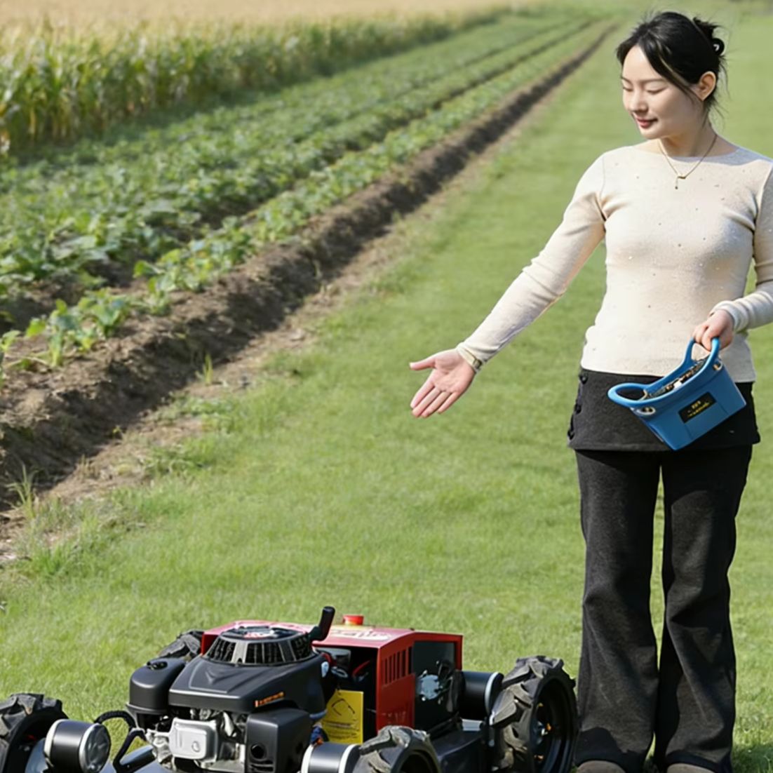 Agriculture Farming Practices - Konfigurowalna, wytrzymała kosiarka mulująca zdalnie sterowana