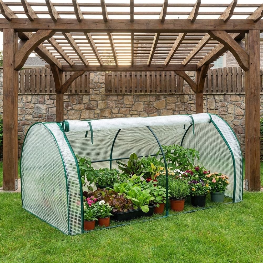 Greenhouse Plastic Film - Przezroczysta Mini Szklarnia Plastikowa Wodoodporna Izolowana