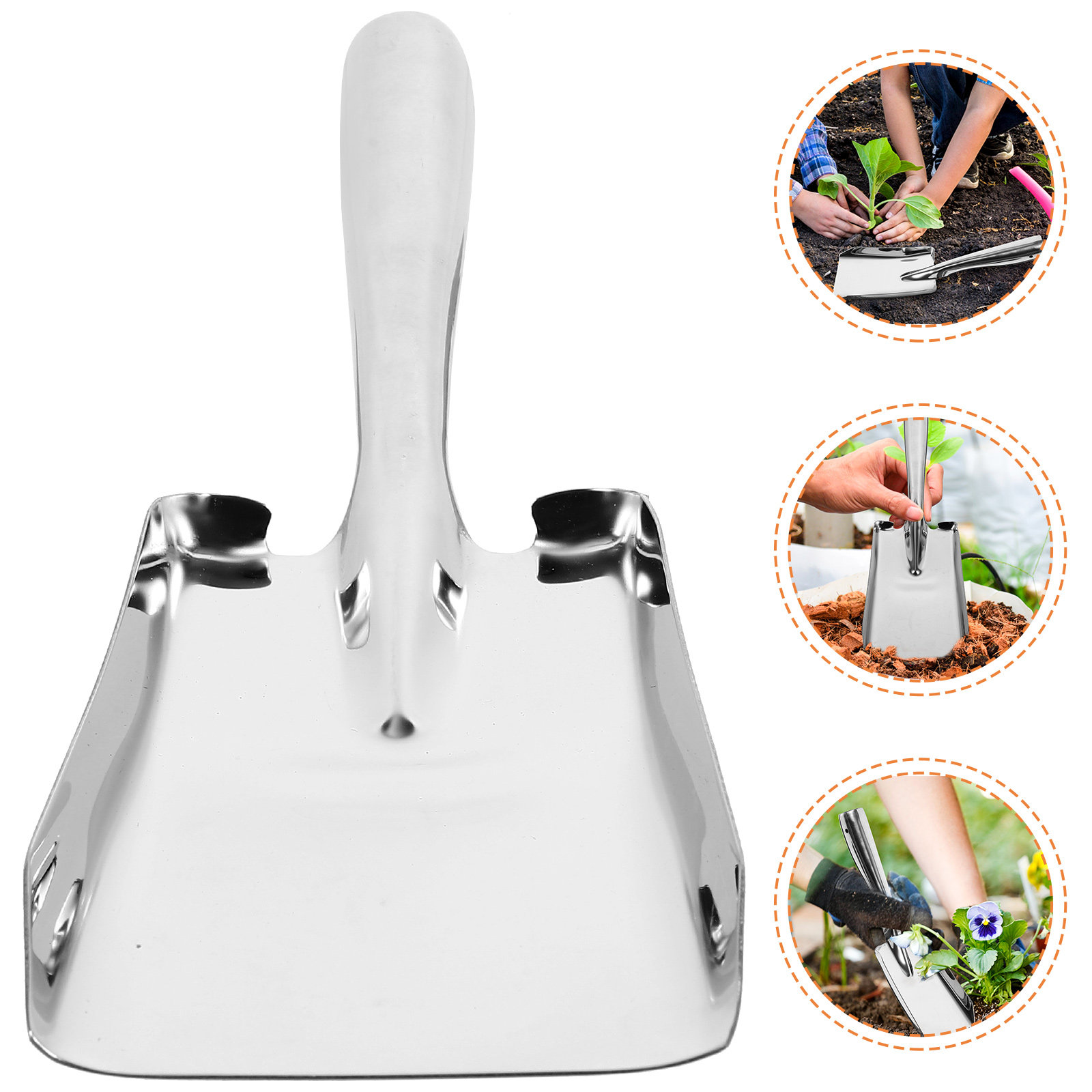 Vegetable Transplanter - Wzmocniona łopata ze stali nierdzewnej, wielofunkcyjne