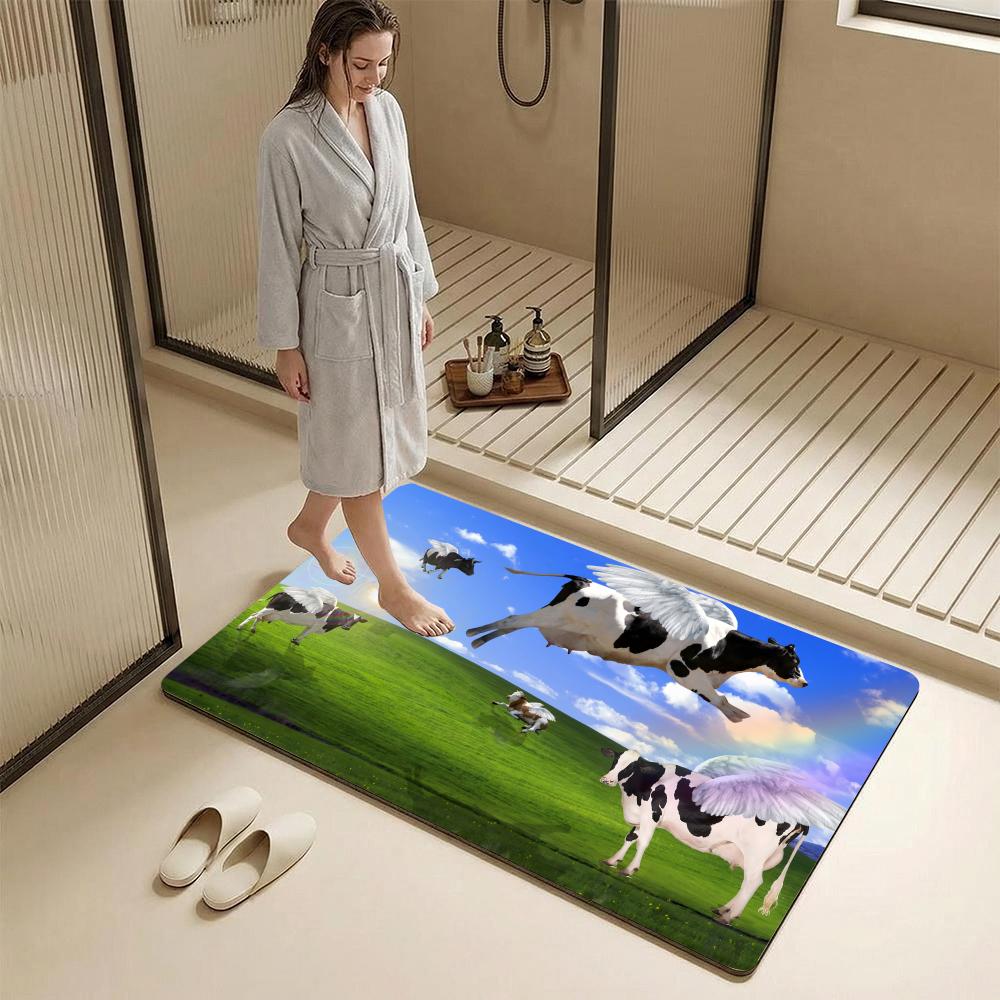 Abstrakcyjna Mata Podłogowa z  – Cow Mat Rubber recenzja i cena